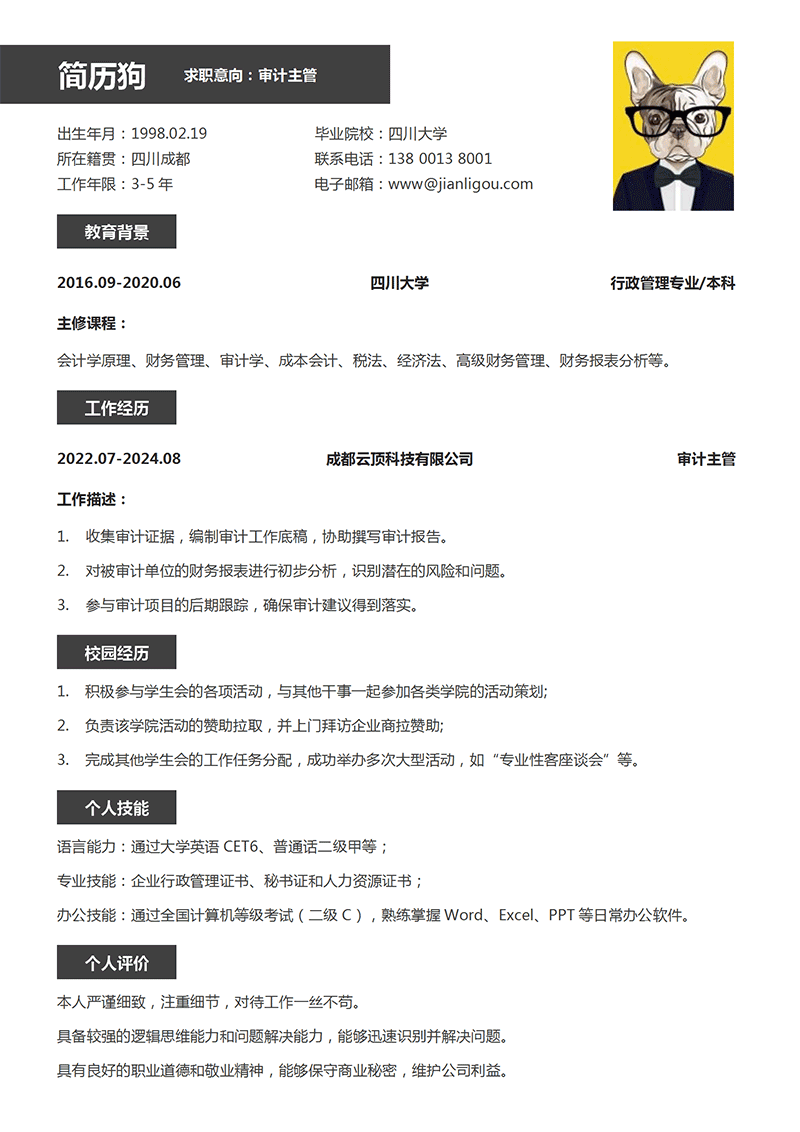 审计主管简历模板_01.png